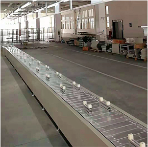 Chain plate assembly conveyor line